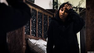 18 year old beauty uncovers her big tits before losing her virginity